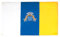 AZ FLAG - Lot de 5 Drapeau Canaries - 90x60 cm - Drapeau De Canarias - Espagne 100% Polyester Avec Oeillets Métalliques Intégrés