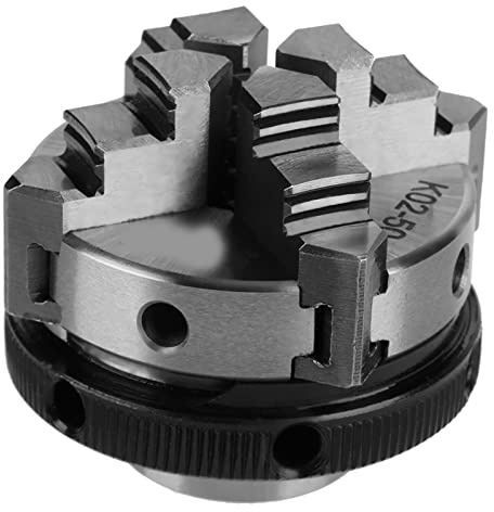 Lathe Chuck, Wood Lathe Chuck 50mm Mini, 50mm Mini 4 Jaw Reversible Self Centering M14 Thread Mount Lathes Manual Chucks