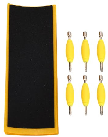 Fabater Griffbrett-Schaumstoff-Griffband-Set für Einfache Steuerung, 2 Sets rutschfeste Finger-Aufkleber mit Schraubendreher für Fingerboard-Fans