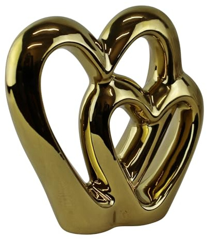 Sifcon International Dual Heart Ornament Gold
