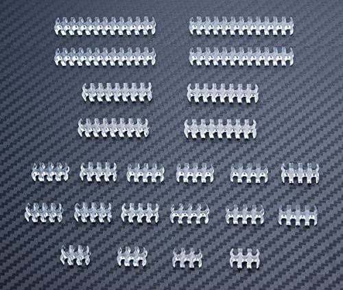 3 mm kabelkamm 16 Stück Set für Corsair Ärmel Kabels - Transparent klar – Clear