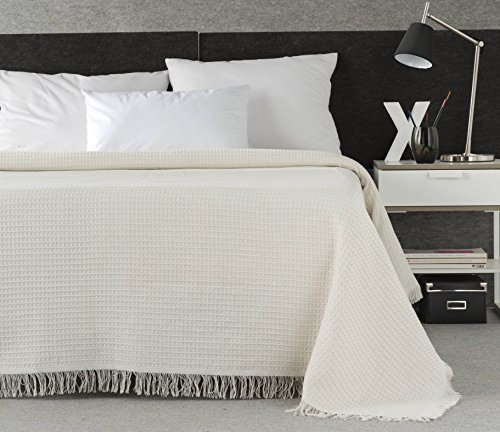 Estoralis Nido Plaid Multiuso, Policotone, Naturale, 170 x 260 cm