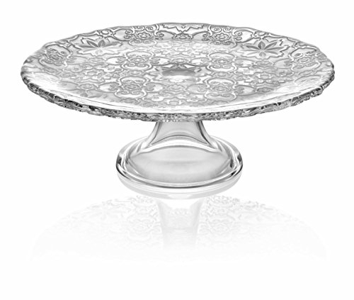 IVV Arabesque, filigran Etagere aus Glas transparent Durchmesser 32 cm