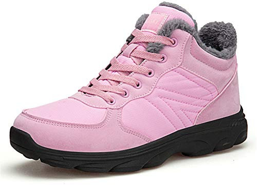 TORISKY Bottes Hiver Neige Imperméable Homme Femme Chaussures de Randonnée Confortable Chaudes 36-46EU(6919-Pink38)