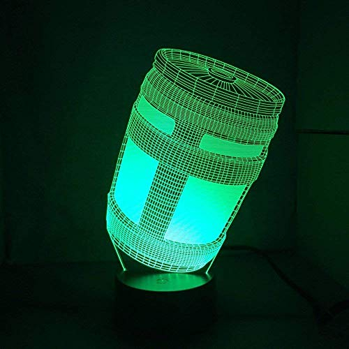 Tissen 3D Game Chug Jug Night Light 7 Colors Mood Lamp Touch USB Table Desk LED Decoration Children Present Kids Home Party Birthday Gift Toys