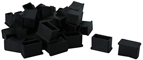 sourcing map 30 Stück PVC Stuhlbeinkappen Möbel Tischabdeckung Stuhlbeinschoner Stuhlkappe 0.59 x 1.18(15 x 30mm)