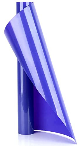 YURROAD Blue Heat Transfer Vinyl - 40 x 12 Iron on Vinyl for Fabric, T-Shirts, Clothes, Hats, Bags and Other Textiles