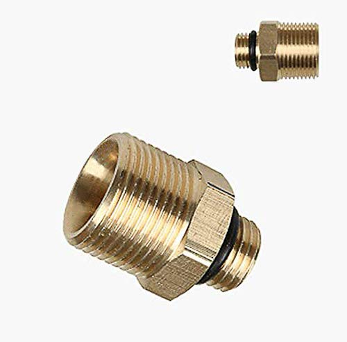 Hochdruckreiniger Schaumkanone Kupferadapter Schneeschaum Lanze Schaumgenerator Seifenspender Flasche Messing Verbinder Kompatibel mit KRANZLE, Himore, Ubermann und anderen Hochdruckreiniger Pistole