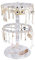 Rolin Roly Rotierend Drehbar Schmuckständer Kettenhalter Schmuck Transparent Earring Storage Rack Schmuck Organizer Regal Ohrringe Halter 2 Schicht