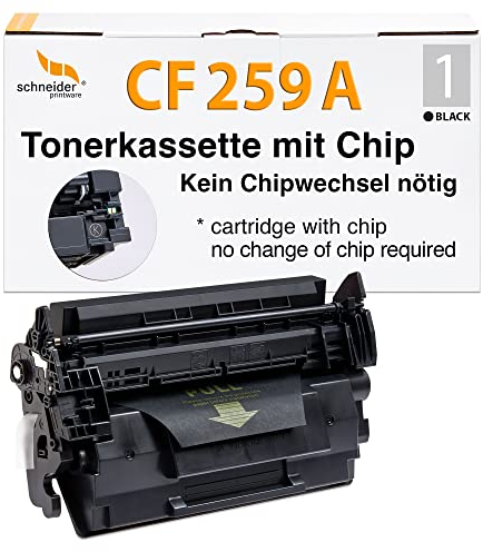 schneiderprintware [Mit Original-Chip | wiederverwendet] Toner kompatibel für HP 59A CF259A 59X für HP Laserjet Pro M304a M404d M404dn M404dw M404n MFP M428dw M428fdn M428fdw M428m