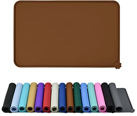 Reopet Silicone Pet Feeding Mat - Waterproof Food Mat With Raised Edges, Prevent Spills - Multiple Colors & Sizes for Pets