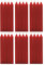 H Hansel Home - Leuchterkerzen 24 Stück, Kronkerzen Durchmesser 1.8 cm, Länge 17.5 cm, rote Farbe