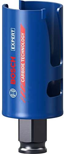 Bosch Professional 1 x Sierras de corona Expert Construction Material, para Madera blanda, 38 mm, Accesorios Taladro de impacto rotativo