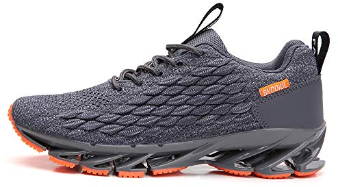 SKDOIUL Herren Sport Athletic Running Sneakers Wanderschuhe, grau, 45 EU