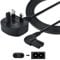 SHAFI® 2-Pack 5-Meter Figure 8 Power Lead - Certified 90-Degree Right Angle 2-Pin IEC-C7 Cord - 3-Pin UK Plug 3A Fuse - Compatible PS5 Power Cable UK Xbox Series X, Soundbar, LG Sony Samsung TV - 5M