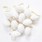 RUIYWEN 12 Huevos Blancos Falsos Huevos Plásticos Niños Huevos de Pascua para Decorar Pintar Graffiti Colgantes Decoración Artesanal (4x6cm)