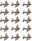 15 x Pre-Cut Lancaster Bomber Plane Edible Wafer Cupcake Toppers Cake Decoration