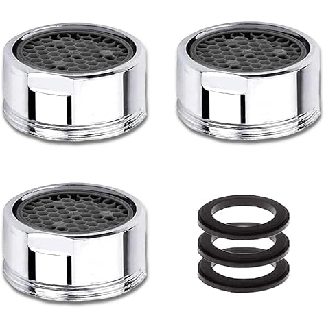Rompigetto M18, 3 Pezzi Aeratore Rubinetto Filtri Rubinetti Lavandino, con Filtro in Acciaio Inox, Risparmio Idrico Rompigetto Rubinetto(18mm Filettatura Maschio)