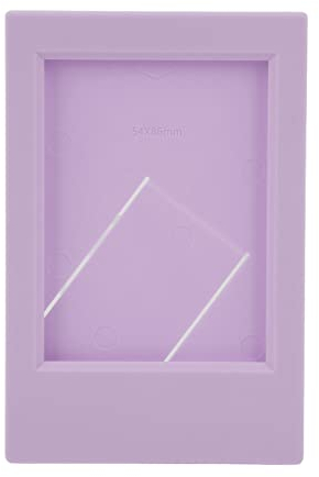 ciciglow 9x6cm Bilderrahmen, Kunststoff Rechteck Desktop Klassischer Ständer Bilderrahmen Display Bilder 5,4x8,6cm für Serie, Wie für Mini8, 9, 7S, 25,