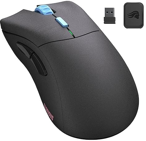 Glorious Modèle D Forge (édition limitée) – Souris de Jeu Noire sans Fil, Accessoires de Jeu PC, Souris Gamer, Super légère 58 g, 6 Boutons programmables, autonomie de 80 Heures, capteur 19 K,