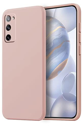 HONLEN Coque pour Samsung Galaxy S20 FE Protection Étui, (6.5 inches) Liquide TPU Silicone Case Anti Rayures Ultra Mince Souple Cover en Silicone Poudre de Sable