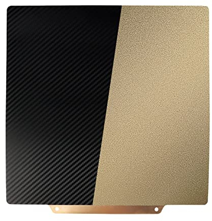 IdeaFormer Plaque d'impression two texture PET+PEI 300x300 mm, plaque en acier à ressort sans base magnétique pour KINGROON KP5L/SV04 IDEX/FYSETC Voron/Ender 3 S1 Plus/SP-5 V1.1/End 3 max neo