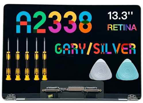 (Grigio Spaziale) Seven Puppy Schermo di Ricambio per PRO M1 Retina 13.3 A2338 EMC 3578 MYD83 MYD92 MYDA2 MYDC2 Full LED LCD Assembly