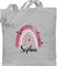 Baumwolltasche - Boho Regenbogen I Boho Rainbow - Unisize - Hellgrau - jutebeutel kindergarten kinder stoffbeutel name kita beutel personalisierte kindergartenbeutel bohemian personalisierter