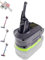 【Upgraded】 2-in-1 Dyson V7/8 Adapter for Ryobi 18V Lithium Battery Convert to for Dyson V7/8 Handheld Vacuum Cleaner Battery Compatible with V7/8 Animal V7/8 Absolute V7/8 Motorhead Pro V7/8