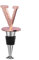 WishDeco Weinverschluss, Flaschenverschluss, Weinflaschenverschluss, Sektflaschenverschluss, Flaschenstöpsel, Wein Geschenk für Weinliebhaber, Geschenk-Box, Rosévergoldung, Anfangsbuchstabe V