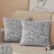 FY FIBER HOUSE Flanell-Kissenbezüge mit Leopardenmuster, für Couch, Bett, Sofa, 40,6 x 40,6 cm, Grau, 2 Stück