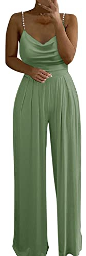 Jumpsuit Damen Elegant Overall Hosenanzug Playsuit,Jumpsuit Altrosa Damen,Neckholder Jumpsuit,Jumpsuit Elegant Hochzeit Weiß,Weiße Jumpsuit Damen Elegant,Jumpsuit Pastell,Overall Damen Elegant