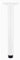 Set de 1 Pieds de Meuble Pieds de Table Réglables en Hauteur en Métal,Jambes en Alliage d'aluminium,pour Table Basse,Table à Manger,Personnalisable (0-140 cm),avec Vis,Blanc (85cm(33.4in))