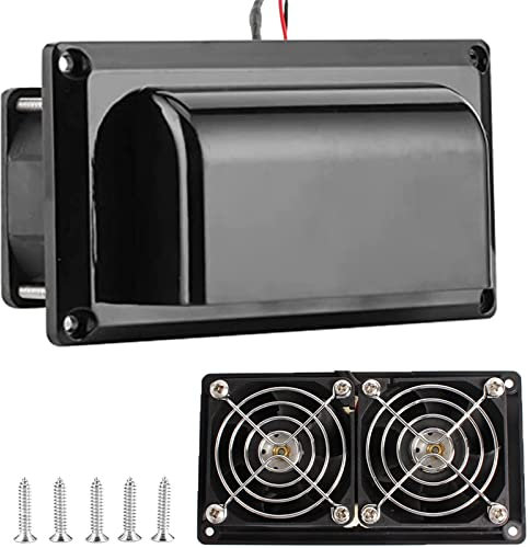AUTOXBERT Lüftung Abluftventilator Side Air Vent Lüftung Wohnwagen Wohnmobil Anhänger RV 12V für Camper Trailer Boat Marine Yacht, Schwarz