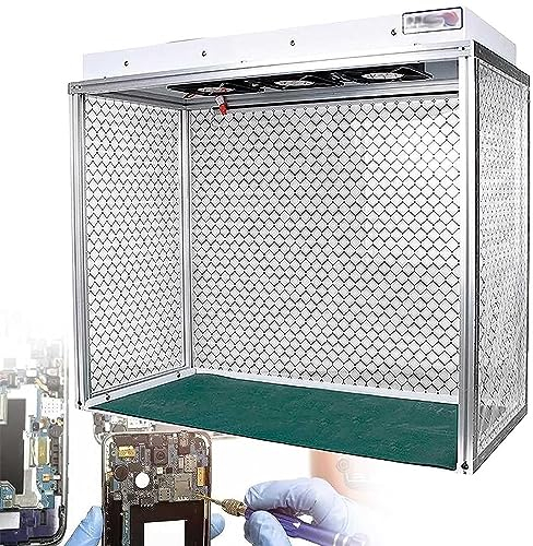 CGLYYDS Vertikale Laminar-Flow-Haube, Luftstrom-Reinigungsbank, staubfreier Raum-Arbeitstisch mit H-E-P-A-Filter, für Reparatur von Handy-LCD-Bildschirmen/Werkstatt/Labor/Einrichtung