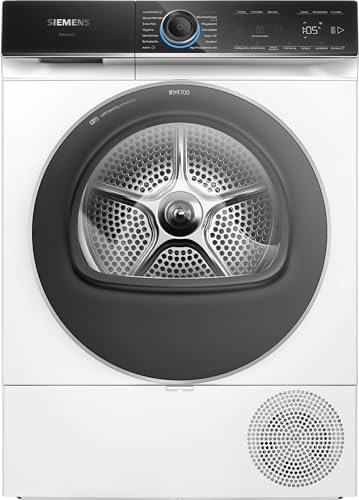 Siemens WQ46B2C40 iQ700 - Secador inteligente con bomba de calor, 9 kg, secado varioSpeed, condensador autolimpiante, control remoto por aplicación, control por voz