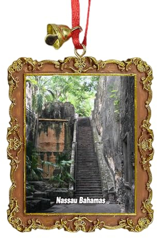 Queen's Staircase Nassau Bahamas Reise-Souvenir Christbaumschmuck Weihnachtsbaum Ornament Hängender Anhänger Home Weihnachten Party Dekoration