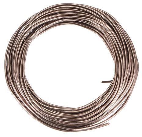 sourcing map Bonsái Entrenamiento Alambre 3mm Total 30mm 98 Pies Anodizado Aluminio Alambre Corrosión Resistente Jardín Alambre para Plantas Bonsai Doblar, Marrón