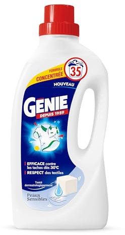 GENIE Lessive Liquide Peaux Sensibles 35 Lavages - 1,4L