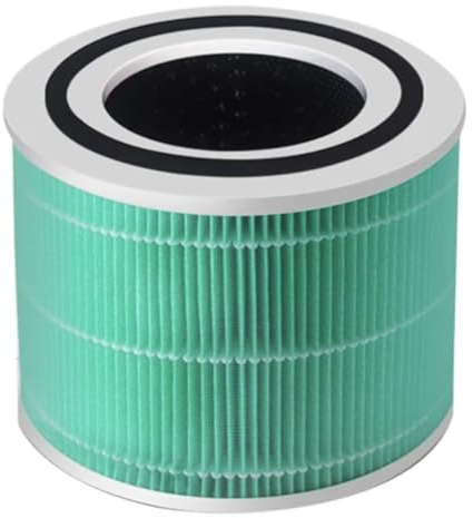 2 Pieces Replacement HEPA Filter Air Purifier Filter Active Carbon for Levoit Core 300 300S 300-RF Air Purifier (Green - Toxin Absorber Filter)