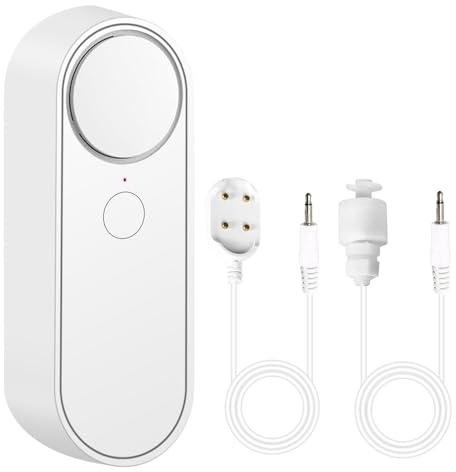 DEWIN Capteur de Niveau d'eau, Détecteur de Fuite d'eau WiFi 2 en 1 Capteur de Niveau d'eau Alarme de Fuite d'eau avec Surveillance à Distance