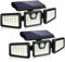 KIBTOY Solar Security Light Motion Sensor, 70 LED Solar Lights Outdoor, 360° Wide Lighting Angle IP65 Waterproof, Solar Flood Lights for Front Door, Yard, Garage, Sidewalk, Pathway (2 Pack)