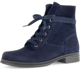 Gabor Damen Schnürstiefeletten, Frauen Stiefeletten,Best Fitting,uebergangsschuhe,uebergangsstiefel,schnürboots,warm,Atlantik,42 EU / 8 UK