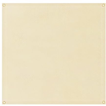 YOUNG WIND Tapis de brasero carré 100 x 100 cm, tapis ignifuge pour foyer, facile à transporter, protection extérieure, pour terrasse, herbe, pelouse, jardin et camping en plein air (beige)