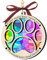 Weihnachtsschmuck 2024, Haustier-Gedenkgeschenk für Hunde, Pfote, Hund, Katze, Sonnenfänger, Gedenkdekoration, Hängedekoration, Trauergeschenk, Geschenk für den Verlust von Haustieren,