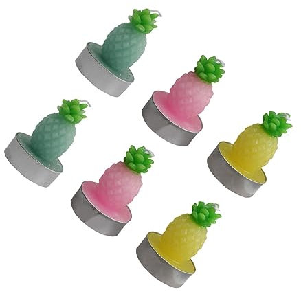 Alipis 12st Teelichtkerzendekor Kerzen Aus Paraffinwachs Pflanzendekorationen Ananas Teelicht Teelichter Romantische Kerzen Dekorative Kerzen