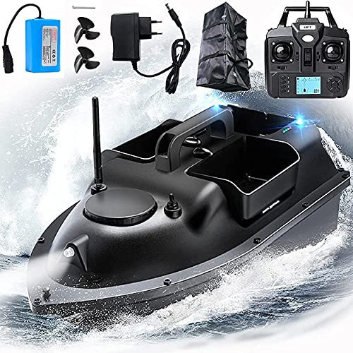 GPS Fishing Bait Boat with Fish Finder - RC Boat with Automatic Cruise and 3 Batteries - Wireless Fishing Lure Bait Boat for Efficient Fishing