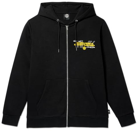 BVB Matchday I Sweatjacke - Offizielle Borussia Dortmund Kapuzenjacke in Schwarz Gr. L