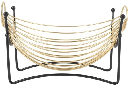 CHEOTIME Coffee Capsule Storage Basket Iron Stable Base Wide Opening Coffee Capsule Cage Holder for Red Wine Dried Fruit