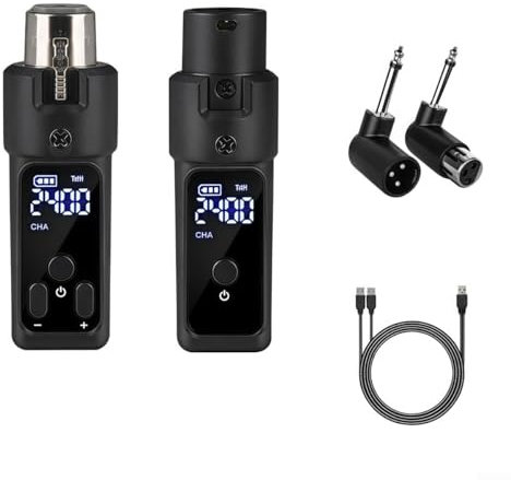 2.4GHz Microfono Sistema Wireless XLR Trasmettitore Ricevitore Per Condensatore Dinamico (1 per Dynamic)